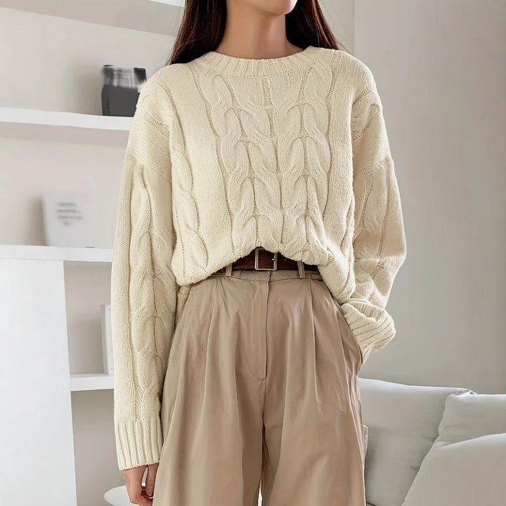 Melianth | Oversize Schulterfreier Pullover