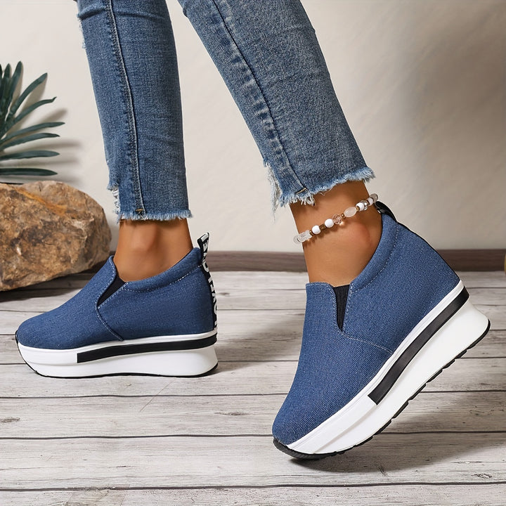 Gloria™ | Leichte Low-Top-Schuhe aus Denim-Stoff