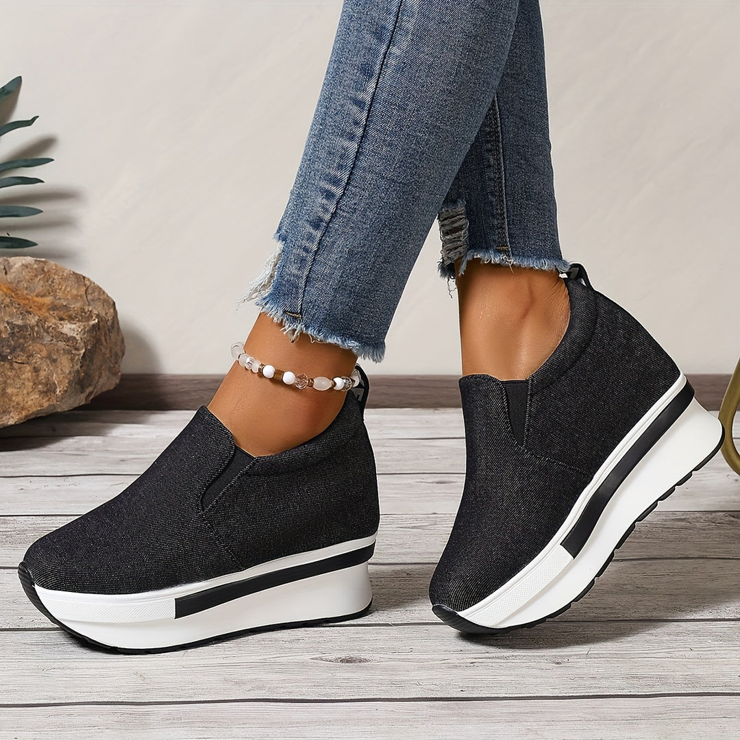 Gloria™ | Leichte Low-Top-Schuhe aus Denim-Stoff