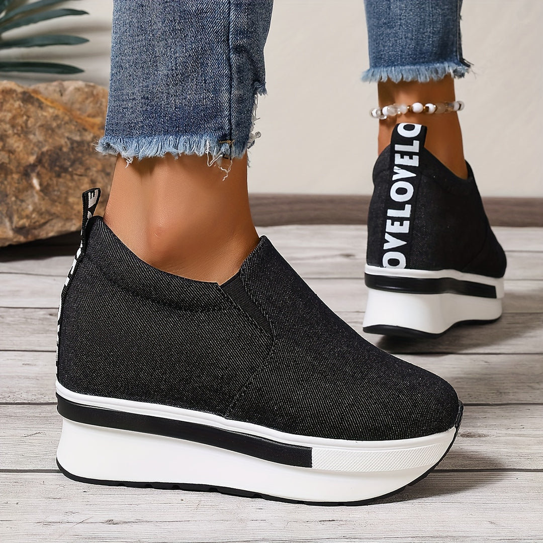 Gloria™ | Leichte Low-Top-Schuhe aus Denim-Stoff