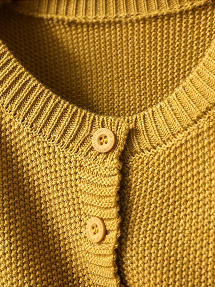 Allia™ | Einfarbiger Cardigan-Pullover