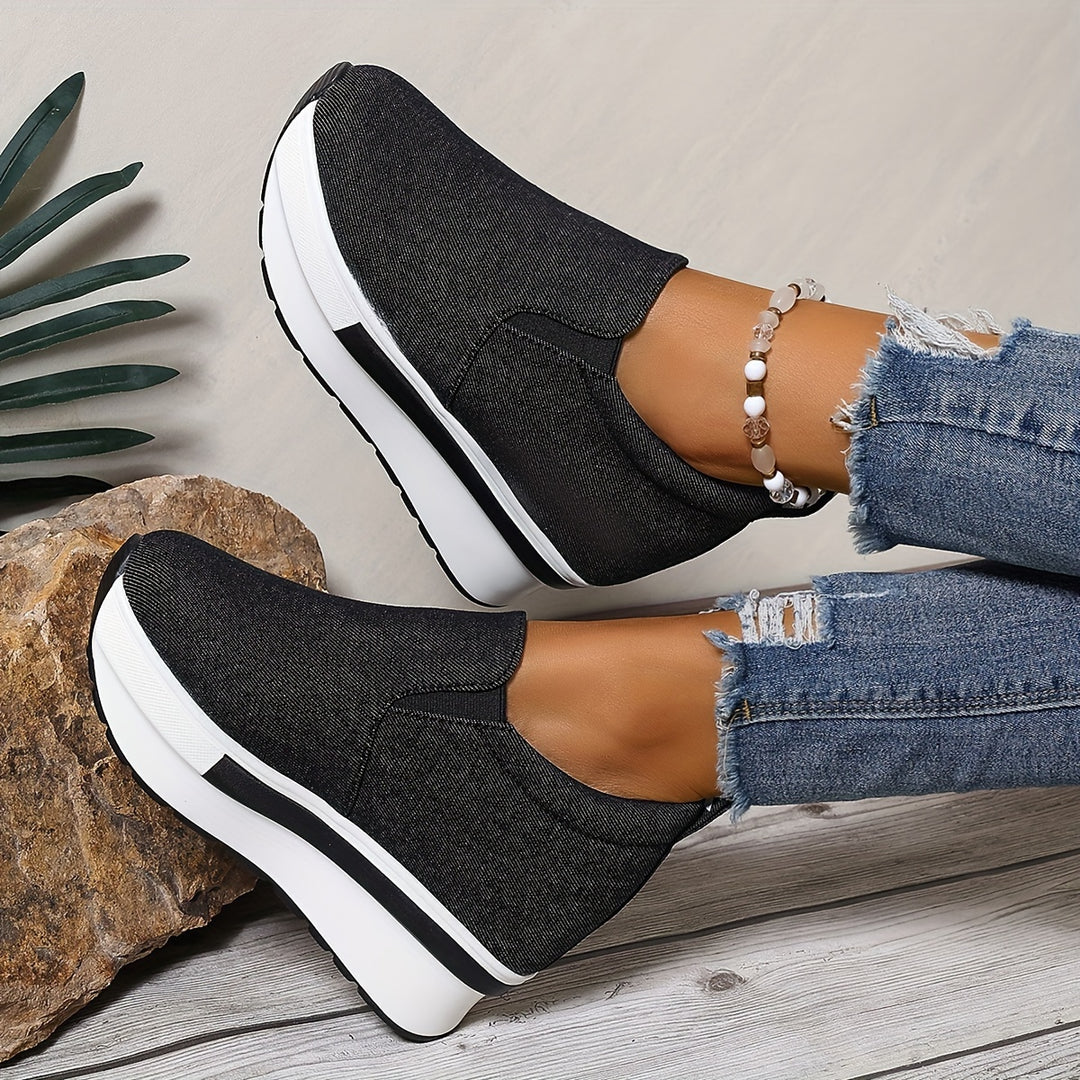 Gloria™ | Leichte Low-Top-Schuhe aus Denim-Stoff