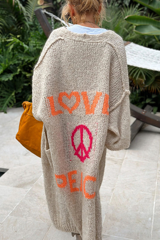 Hilda™ | Peace Stylische Strickjacke