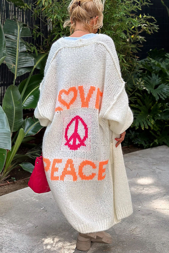 Hilda™ | Peace Stylische Strickjacke